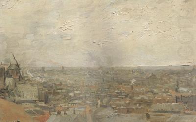 View of Paris from Montmartre (nn04), Vincent Van Gogh